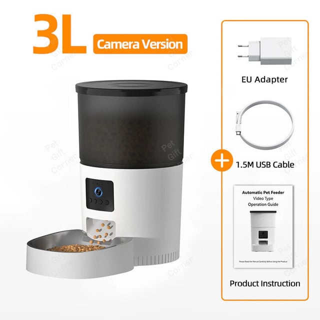Automatic Cat and Dog Feeder with Video Cat Food Camera