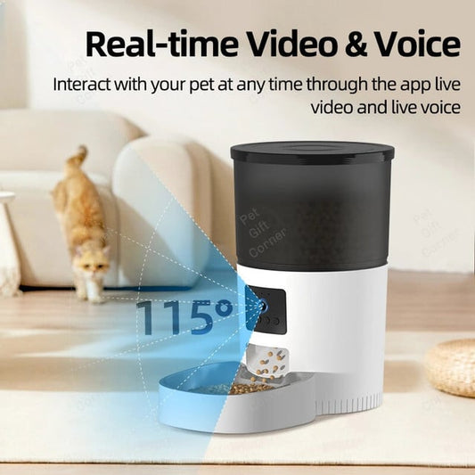 Automatic Cat and Dog Feeder with Video Cat Food Camera