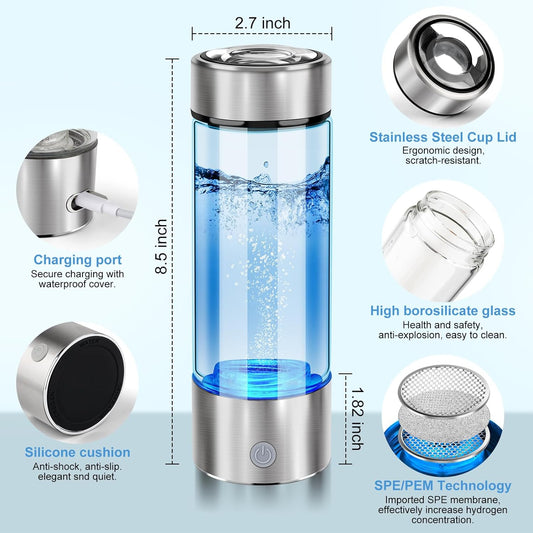 Zynero™ Hydrogen-Rich Water Cup Portable Electric Hydrogen Rich Water Generator Bottle